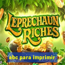 abc para imprimir